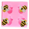 Bricolage en nid d'abeilles moules de moule en silicone