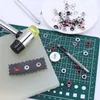 50/100 set occhielli bottoni di ghiottone kit ghido strumento Accessori per attrezzi in metallo rampicariate in pelle artigianato decorazioni fai -da -te