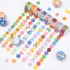 100 шт./Пакет Kawaii фруктовые животные Dot Washi Sticker