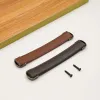 1Pc Door Wardrobe Handles Furniture Drawer Door Pull Leather Kitchen Cabinet Knob Door Handle Hardware 96/128/160mm