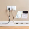20st självhäftande kabelorganisatorklipp skrivbordsvägg städad trådhållare manager sladdhållare USB laddningsdatalinjen Bobbin Winder