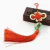 5Pcs Chinese Knots Jade Tassels DIY Jewelry Clothes Decorative Accessories Key Bag Pendant DIY Crafts Tassel Fringe Trim Gift