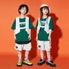 Kids Hip Hop Dance tenue d'été Girls Jazz Dancewear Tops Loose Vest Shorts Suit Street Dance Performance Stage Costume YS3941