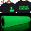 Window Stickers 12in X 10in Fluorescence Heat Transfer Film Glow In Dark HTV Press Patterns For T-Shirts Bags Fabric Decor DIY Cricut