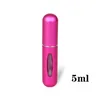 5 ml / 8 ml Mini petit parfum Bouteille rechargeable Portable Aluminium Atomizer Travel Refill Perfume Perfume flotte