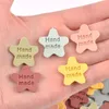 20pcs/lot misto estrela colorida com rótulos de couro em relevo Diy Acessórios de costura artesanais para crianças sacos de vestuário Crafts Tags C3213