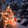 Decorazioni natalizie all'aperto luci di canna da zucchero, ornamento dell'albero di Natale, cortile esterno impermeabile e durevole arredamento natalizio