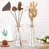 Flores decorativas de caules secos elegantes Mini Lótus Artificial para Ornamento em casa Acessórios de artesanato diy algodão