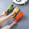 Huishouden zomer indoor home slippers dikke zool dia anti slip mode schuimglaasjes badkamer dames dames cool doucheformulares schoenen schoenen maat 35-45