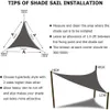 Triangle Sun Shade Sail Waterproof Garden Sail 5/3.6/3/2M Awning Canopy for Outdoor Garden Patio Pergola Sunshade Cloth Big Tent