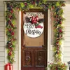 Fleurs décoratives Classic Christmas Wreath Holiday Garland pour la porte El Shopping Mall Decor Front Wooden Indoor panneau