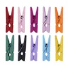 40 -stks gemengde kleur mini houten pin pin kledingruimte kledingclips foto papier kleding ambachtelijke clips