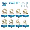 NINDEJIN 20pcs Spring Hose Clamp Fuel Pipe Water Pipe Clamp Silicone Vacuum Hose Pipe M6-M15 Zinc Plated Thicken Clip Fastener