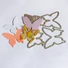 Zanaat kalıp katmanlı kelebek 3d metal kesme kalıp kesim ölmek doğum günü kartı hediye scrapbooking albüm kağıt kartı kabartma