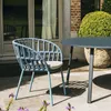 Modern rotting utomhusstol för villa Courtyard trädgård utomhus möbler matstolar utomhus vattentät fritidsstol