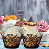 50pcs Black Spider Web Laser Schnitt Cupcake Liner Halloween Party Cupcake Wrapper Babyparty Muffin Hülle Tabletts Kuchen -Tools