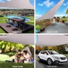 400D Водонепроницаемый солнце-шалтер Sunshade Sail открытый прямоугольник оттенки сад сад навес двор парус пляжный ткань хаки ткань