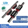 2PC Linear Rail Guide HGR20 HGH20 dowolna długość+4PC HGH20CA Liniowe wąskie/kołnierzowe blok z przesuwnym blokiem HGW20 cm3 CNC