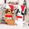 Radosne pet pończochy świąteczne 3D Puppy Dog Stinks Dekoracje świąteczne do domu szczęśliwego nowego roku świąteczny prezent Wesołych Świąt