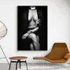 Schwarze sexy nackte Frauen finden Leinwand Malerei und druckt moderne Wandkunst Bilder Cuadros Wohnzimmer Wohnzimmerdekoration kein Rahmen