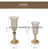 30days sent) Metal Gold/Silver Candle Holders With Crystals Stand Pillar Candlestick For Wedding Portavelas Candelabra senyu0106