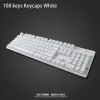 Zubehör 108 PCs Russische Schlüsselcaps für mechanische Tastaturen Ergonomische universelle Ersatztastaturzubehör