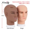 Nunify Big Size Wig Head For Hair Style Making Hat Display Female Doll Head Bald Mannequin Head With Free Table Stand Wig Holder