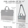 Valigetta da donna -assorbimento della borsa per laptop minimalista universale da 15,6 pollici 16 case business a prova di splash