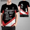 Disc Golf Printed Mens Męskie T-shirty Letnie koszulki Mężczyzna swobodny koszulka z krótkim rękawem unisex harajuku tops kobieca odzież uliczna