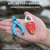 Mini pinces de pêche Grip Grip Aluminium Tongles d'eau salée Cutter Fish Fish Gripper Contrôleur Lure Fishing Tackle Tack Tool Equipment