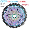 Cydy Bike Freewheel Cassette XD 12S 10-50T / 10-52T SRAM XD Cassette 12 vitesses Freewheel MTB BICYLE CNC CNC Super Light 371G