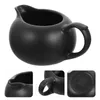 Обеденный посуда наборы керамический молочный кувшин белый чайный кастрюль кофейный крем для кувшина ручка кремора для сиропа керамика керамика