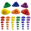 69pcs Montessori Rainbow Pebbles Stack Tearing Toys Plastic Pebbles Stacking Stones Game Game Montessori Toy для детей