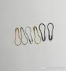 1000 PCS لمبة القرع Pearshaped Brass Safety Pins Black Silver Gold Bronze Color3868703