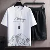 Men's Tracksuits Sportswear Men Outfit Short Sleeve Solid Color Summer T-shirt Shorts Set 2 Piece Dating Going Out