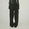 سراويل جينز للسيدات هاراجوكو برشش مستقيمة الساق مستقيمة للمرأة غير الرسمية بنطلون الدنيم الأساسي