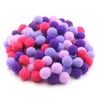 100-500 st multicolor valfri polyester mjuk pom pom boll fluffy pompom för hantverk barn leksaker tillbehör diy hantverk leveranser