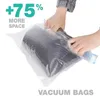 Opbergtassen stofzuig met hand rollende kleding compressie opvouwbare reisruimte saver waterdichte huisorganisator