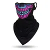 Modegesichtsmasken Hals Giterin Multifunktions-Schal-Schädel-Schädel Gesichtsmaske Radsport Bandana Earloops Face Balaclava Abdeckung 3D-Druck Sonnenschutzwinddichte Neck Giter 240410