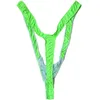 Tiaobug Men Lingerie Bright Green Orange Black Sexy Mankini Thong Deep V-NeckMen Borat for Beach Holiday水着Tanga Hombre