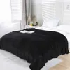 Filtar super mjuk flanell kast filt varm sängäcke sjal tupplur träning yoga filt husdjur täcker lätt vikt svart brun grå