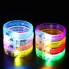 LED RAVE TOY YOMDID 10PCS GLOWリストバンドLEDライトアップブレスレットグローブレスレット暗い誕生日結婚式のパーティーの好意240410