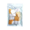 100 Pieces Blank Toothpick Flags Mini Food Labels with Wooden Sticks Cheese Markers Picks for Cupcake Topper Party Decor