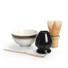 4PCS/SET Tradycyjny prezent Matcha Natural Bamboo Matcha Wymaga Scoop Ceremiczna Matcha Bowl Uchwyt japońskie zestawy herbaty