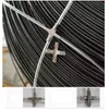 50pcs Cross Clip 304SS Invisible Anti-theft Network Cross Buckle Protective Mesh Window Fence For 2/3/4mm Wire Cable