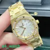 Grestest AP Wrist Watch Royal Oak Series Watches Woard's Women's Woard 33 mm Diamètre Quartz Movement Steel White Gold Leisure Men's Luxury Watch 67651ba.zz.1261ba.01