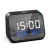 ORIA Alarm Clock LED Digital USB Powered Table Watch With Temperature Humidity Voice Control Snooze Electronic Desk Clocks