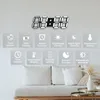 Deeyaple LED Wall Clock Watch Clock 3D LED Digital Modern Design Table Alarm Clock Nightlight Desktop Clock Living Room Bedroom