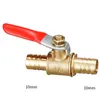 Hose Barb Inline Brass Water Oil Air Gas Fuel Line Shutoff Ball Valve Pipe Fittings