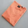 Men's T Shirts Cuts Round Hem Trendy Loose Elastic Comfortable Short Sleeve